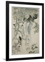 The Five Virtues, Qing Dynasty, 1895-Ren Yi-Framed Premium Giclee Print