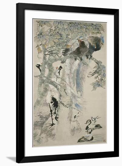 The Five Virtues, Qing Dynasty, 1895-Ren Yi-Framed Premium Giclee Print