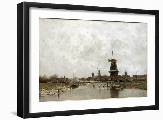 The Five Windmills, 1878-Jacob Maris-Framed Giclee Print