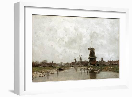 The Five Windmills, 1878-Jacob Maris-Framed Giclee Print