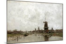 The Five Windmills, 1878-Jacob Maris-Mounted Giclee Print