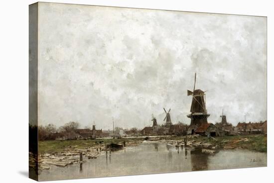 The Five Windmills, 1878-Jacob Maris-Stretched Canvas