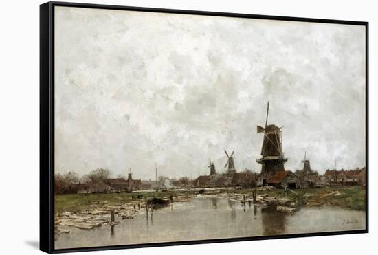 The Five Windmills, 1878-Jacob Maris-Framed Stretched Canvas