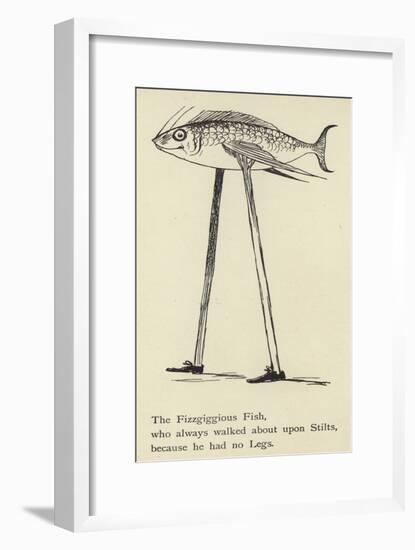 The Fizzgiggious Fish-Edward Lear-Framed Giclee Print