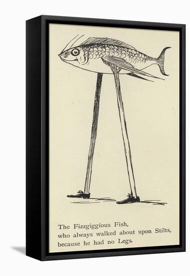 The Fizzgiggious Fish-Edward Lear-Framed Stretched Canvas