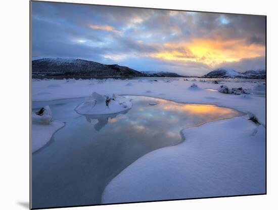 The Fjord of Tjeldsundet in Troms County, Norway-Stocktrek Images-Mounted Photographic Print