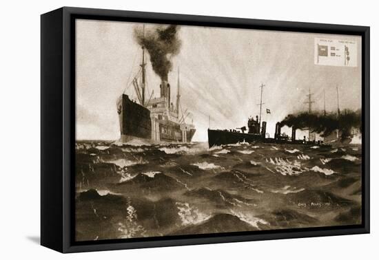 The Flag No Ship-null-Framed Stretched Canvas