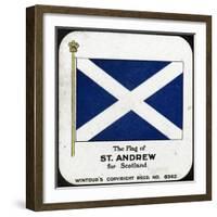 The Flag of St Andrew for Scotland, C1910S-null-Framed Giclee Print