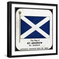 The Flag of St Andrew for Scotland, C1910S-null-Framed Giclee Print