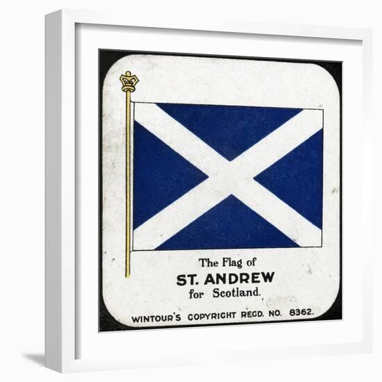 The Flag of St Andrew for Scotland, C1910S-null-Framed Giclee Print