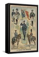 The Flag of the Gendarmes, Front Cover Illustration from 'Le Petit Journal', Supplement Illustre-French-Framed Stretched Canvas