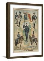 The Flag of the Gendarmes, Front Cover Illustration from 'Le Petit Journal', Supplement Illustre-French-Framed Giclee Print