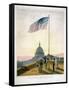 The Flag That Has Waved for One Hundred Years-null-Framed Stretched Canvas