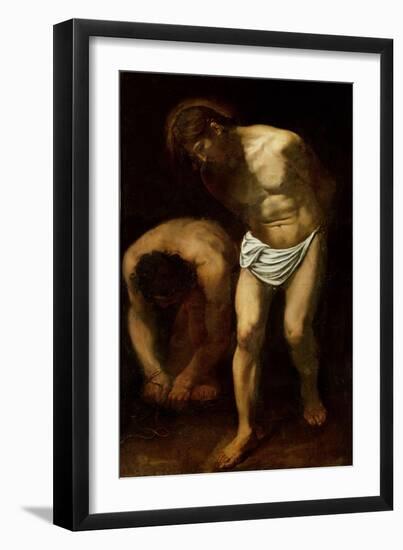 The Flagellation, C.1610-Caravaggio-Framed Giclee Print