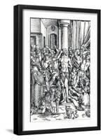 The Flagellation of Christ, 1498-Albrecht Dürer-Framed Giclee Print