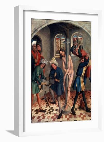 The Flagellation of Christ, before 1457-Johann Koerbecke-Framed Giclee Print