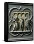 The Flagellation of Christ, by Lorenzo Ghiberti-null-Framed Stretched Canvas