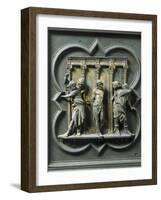 The Flagellation of Christ, by Lorenzo Ghiberti-null-Framed Photographic Print