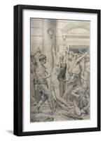 The Flagellation of Christ, C.1881-William Adolphe Bouguereau-Framed Giclee Print