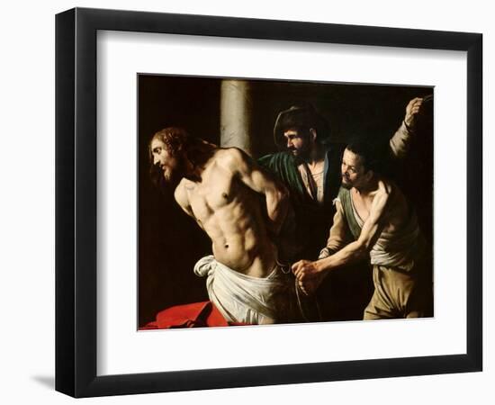 The Flagellation of Christ, circa 1605-7-Caravaggio-Framed Giclee Print