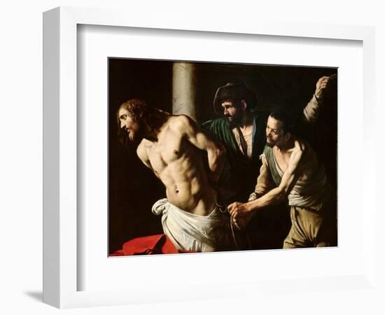 The Flagellation of Christ, circa 1605-7-Caravaggio-Framed Giclee Print