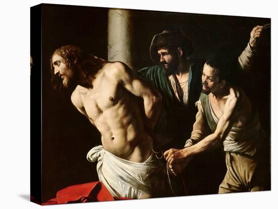 The Flagellation of Christ, circa 1605-7-Caravaggio-Stretched Canvas