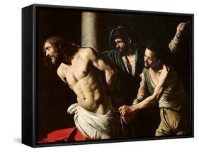 The Flagellation of Christ, circa 1605-7-Caravaggio-Framed Stretched Canvas