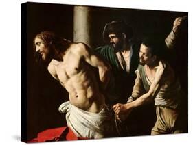 The Flagellation of Christ, circa 1605-7-Caravaggio-Stretched Canvas