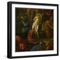 The Flagellation of Christ (From the Late Period)-Jacopo Robusti Tintoretto-Framed Giclee Print