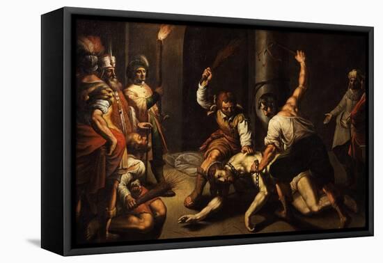 The Flagellation of Christ-Jeremie Le Pilleur-Framed Stretched Canvas