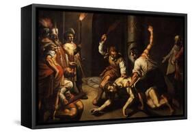 The Flagellation of Christ-Jeremie Le Pilleur-Framed Stretched Canvas