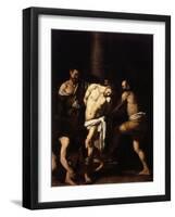 The Flagellation of Christ-Caravaggio-Framed Giclee Print