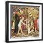 The Flagellation of St Eulalia, Detail from the Predella of an Altarpiece from the Vic Cathedral-Bernat Martorell-Framed Giclee Print