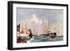 The Flagship "Crescent" at Bar Harbour, 1900-Charles Edward Dixon-Framed Giclee Print