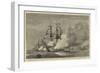 The Flagships at Portsmouth Firing the Salute of Twenty-One Guns on the Day of the Wedding-null-Framed Giclee Print