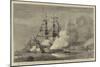 The Flagships at Portsmouth Firing the Salute of Twenty-One Guns on the Day of the Wedding-null-Mounted Giclee Print