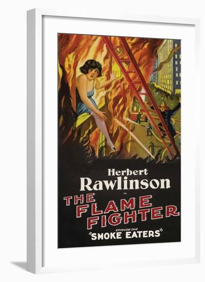 The Flame Fighter - Smoke Eaters-null-Framed Art Print