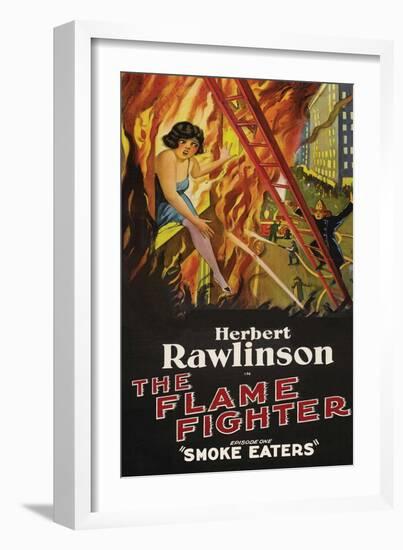 The Flame Fighter - Smoke Eaters-null-Framed Art Print