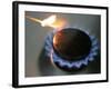 The Flame of a Gas Stove is Ignited in Bremen Germany-null-Framed Photographic Print