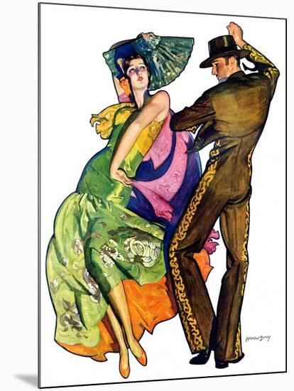 "The Flamenco,"February 1, 1930-McClelland Barclay-Mounted Giclee Print