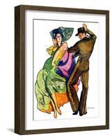 "The Flamenco,"February 1, 1930-McClelland Barclay-Framed Giclee Print