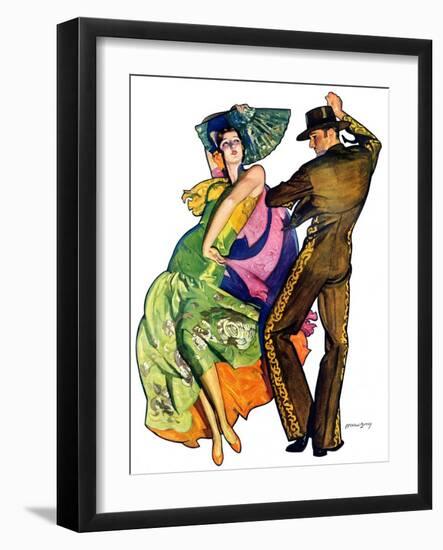 "The Flamenco,"February 1, 1930-McClelland Barclay-Framed Giclee Print