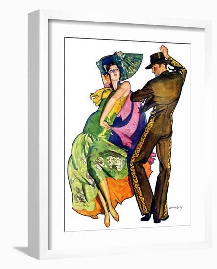 "The Flamenco,"February 1, 1930-McClelland Barclay-Framed Giclee Print