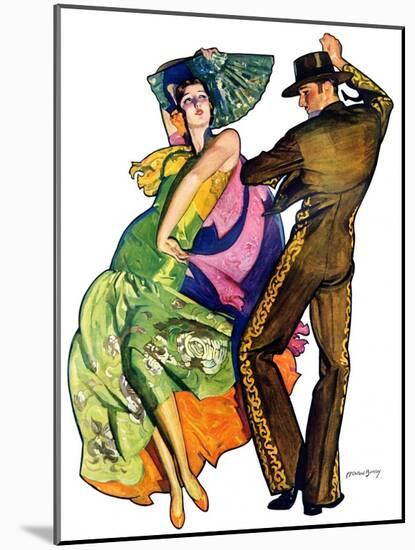 "The Flamenco,"February 1, 1930-McClelland Barclay-Mounted Giclee Print