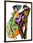 "The Flamenco,"February 1, 1930-McClelland Barclay-Framed Giclee Print