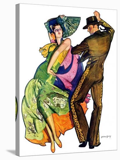 "The Flamenco,"February 1, 1930-McClelland Barclay-Stretched Canvas