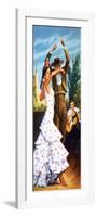The Flamenco from Spain-Robert Brook-Framed Premium Giclee Print