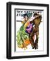 "The Flamenco," Saturday Evening Post Cover, February 1, 1930-McClelland Barclay-Framed Giclee Print