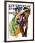 "The Flamenco," Saturday Evening Post Cover, February 1, 1930-McClelland Barclay-Framed Giclee Print