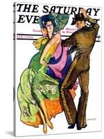 "The Flamenco," Saturday Evening Post Cover, February 1, 1930-McClelland Barclay-Stretched Canvas